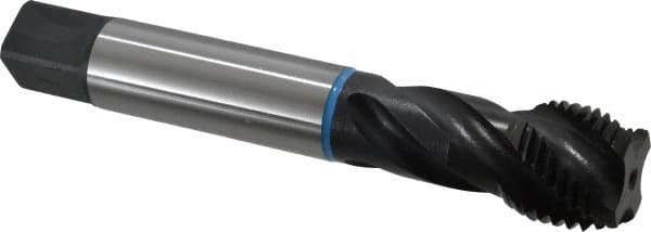 Emuge - 1-1/4 - 8 UNS 4 Flute 2B Modified Bottoming Spiral Flute Tap - Cobalt, Oxide Finish, 7.087" OAL, Right Hand Flute, Right Hand Thread, Series Enorm-VA - Benchmark Tooling