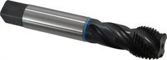 Emuge - 1-1/4 - 8 UNS 4 Flute 2B Modified Bottoming Spiral Flute Tap - Cobalt, Oxide Finish, 7.087" OAL, Right Hand Flute, Right Hand Thread, Series Enorm-VA - Benchmark Tooling