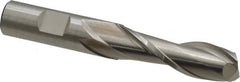 Cleveland - 5/8", 2" LOC, 5/8" Shank Diam, 4-1/8" OAL, 2 Flute, High Speed Steel Square End Mill - Single End, Uncoated, Spiral Flute, 30° Helix, Centercutting, Right Hand Cut, Right Hand Flute, Series HG-2 - Benchmark Tooling