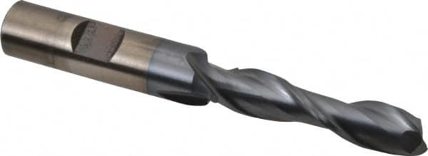 Cleveland - 13/32", 1-3/4" LOC, 1/2" Shank Diam, 3-1/4" OAL, 2 Flute, High Speed Steel Square End Mill - Benchmark Tooling