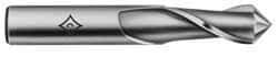 Cleveland - 9/16" Diam, 1-1/8" LOC, 2 Flute, 90° Point Angle, High Speed Steel Drill Mill - TiN Finish, 3-1/8" OAL, 1/2" Shank Diam - Benchmark Tooling