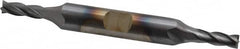 Cleveland - 3/16", 1/2" LOC, 3/8" Shank Diam, 3-1/4" OAL, 4 Flute, High Speed Steel Square End Mill - Double End, TiCN Finish, Spiral Flute, 30° Helix, Centercutting, Right Hand Cut, Right Hand Flute, Series HD-4C - Benchmark Tooling