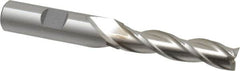 Cleveland - 13/32", 1-3/4" LOC, 1/2" Shank Diam, 3-3/4" OAL, 3 Flute, High Speed Steel Square End Mill - Single End, Uncoated, Spiral Flute, 30° Helix, Centercutting, Right Hand Cut, Right Hand Flute, Series HG-3 - Benchmark Tooling