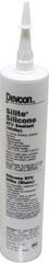 Devcon - 10.3 oz Cartridge White RTV Silicone Joint Sealant - 450°F Max Operating Temp - Benchmark Tooling