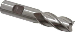 Cleveland - 3/4", 1-5/8" LOC, 3/4" Shank Diam, 3-7/8" OAL, 4 Flute, Powdered Metal Square End Mill - Single End, Uncoated, Spiral Flute, 37° Helix, Centercutting, Right Hand Cut, Right Hand Flute, Series PM-4 - Benchmark Tooling