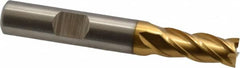 Cleveland - 5/16", 3/4" LOC, 3/8" Shank Diam, 2-1/2" OAL, 4 Flute, Powdered Metal Square End Mill - Benchmark Tooling