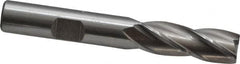 Cleveland - 25/64", 1" LOC, 3/8" Shank Diam, 2-11/16" OAL, 4 Flute, Cobalt Square End Mill - Single End, Uncoated, Spiral Flute, 30° Helix, Centercutting, Right Hand Cut, Right Hand Flute, Series HGC-4C - Benchmark Tooling
