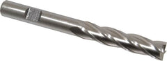 Cleveland - 13/32", 1-3/4" LOC, 3/8" Shank Diam, 3-3/4" OAL, 4 Flute, Cobalt Square End Mill - Single End, Uncoated, Spiral Flute, 30° Helix, Centercutting, Right Hand Cut, Right Hand Flute, Series HGC-4C - Benchmark Tooling