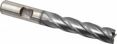 Cleveland - 1/2", 2" LOC, 1/2" Shank Diam, 4" OAL, 4 Flute, Cobalt Square End Mill - Single End, TiCN Finish, Spiral Flute, 30° Helix, Centercutting, Right Hand Cut, Right Hand Flute, Series HGC-4C - Benchmark Tooling