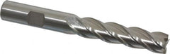 Cleveland - 1/2", 2" LOC, 1/2" Shank Diam, 4" OAL, 4 Flute, Powdered Metal Square End Mill - Single End, Uncoated, Spiral Flute, 37° Helix, Centercutting, Right Hand Cut, Right Hand Flute, Series PM-4 - Benchmark Tooling