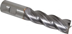 Cleveland - 1", 50.8mm LOC, 1" Shank Diam, 5-1/2" OAL, 4 Flute, Powdered Metal Square End Mill - Benchmark Tooling