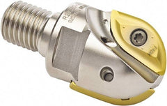 Seco - 40.01mm Cut Diam, 35mm Max Depth of Cut, Indexable Ball Nose End Mill - 49.99mm Head Length, M16 Modular Connection, R218.20 Toolholder, 218.20 200 Insert - Benchmark Tooling