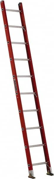 Louisville - 10' High, Type IA Rating, Fiberglass Single Ladder - Benchmark Tooling