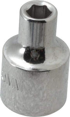 Proto - 3/8" Drive, Standard Hand Socket - 6 Points, 1-3/32" OAL, Alloy Steel, Chrome Finish - Benchmark Tooling