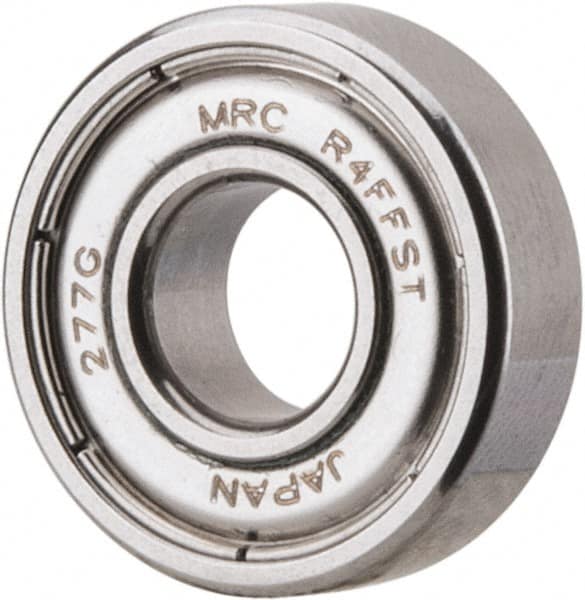 SKF - 1/4" Bore Diam, 5/8" OD, Double Shield Deep Groove Radial Ball Bearing - 0.196" Wide, 1 Row, Round Bore, 139 Lb Static Capacity, 266 Lb Dynamic Capacity - Benchmark Tooling