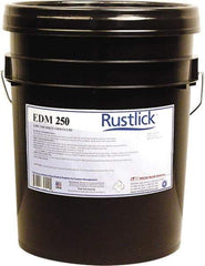 Rustlick - Rustlick EDM-250, 5 Gal Pail EDM/Dielectric Fluid - Straight Oil, For Electric Discharge Machining - Benchmark Tooling