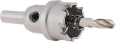 Hougen - 1" Diam, 1/8" Cutting Depth, Hole Saw - Carbide-Tipped Saw, Toothed Edge - Benchmark Tooling