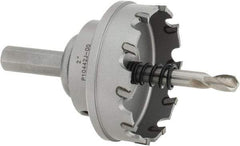 Hougen - 2" Diam, 1/8" Cutting Depth, Hole Saw - Carbide-Tipped Saw, Toothed Edge - Benchmark Tooling