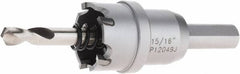 Hougen - 15/16" Diam, 1/8" Cutting Depth, Hole Saw - Carbide-Tipped Saw, Toothed Edge - Benchmark Tooling