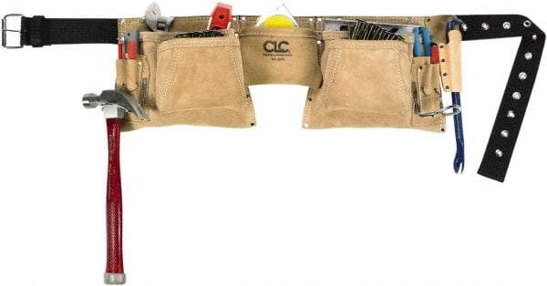 CLC - 29 to 49" Waist Apron - 12 Pocket, Tan, Leather - Benchmark Tooling