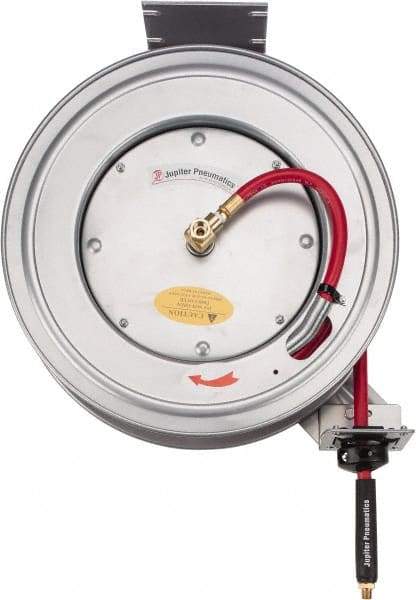 PRO-SOURCE - 50' Spring Retractable Hose Reel - 300 psi, Hose Included - Benchmark Tooling