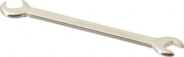 Proto - 7/32" x 1/4" Standard Ignition Open End Wrench - 3" OAL, Double End, Satin Finish, 15° & 60° Head Angle - Benchmark Tooling