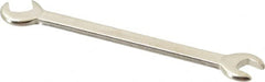 Proto - 7/32" x 1/4" Standard Ignition Open End Wrench - 3" OAL, Double End, Satin Finish, 15° & 60° Head Angle - Benchmark Tooling