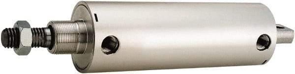 ARO/Ingersoll-Rand - 2-1/2" Stroke x 2-1/2" Bore Double Acting Air Cylinder - 3/8 Port, 3/4-10 Rod Thread, 200 Max psi, 180°F - Benchmark Tooling