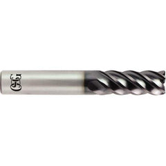 OSG - 1/2" Diam 5 Flute Solid Carbide 0.09" Corner Radius End Mill - Benchmark Tooling