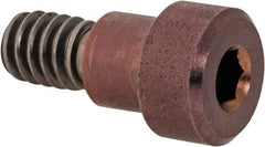 Made in USA - 5/16" Shoulder Diam x 1/4" Shoulder Length, 1/4-20 UNC, Hex Socket Shoulder Screw - 300 Stainless Steel, TICN Finish, 7/16" Head Diam - Benchmark Tooling