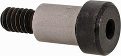 Made in USA - 3/8" Shoulder Diam x 1/2" Shoulder Length, 1/4-20 UNC, Hex Socket Precision Shoulder Screw - 4140 Alloy Steel, Black Oxide Finish, 7/32" Head Height x 1/2" Head Diam - Benchmark Tooling