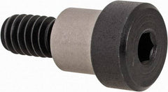 Made in USA - 3/8" Shoulder Diam x 5/16" Shoulder Length, 1/4-20 UNC, Hex Socket Precision Shoulder Screw - 4140 Alloy Steel, Black Oxide Finish, 7/32" Head Height x 1/2" Head Diam - Benchmark Tooling