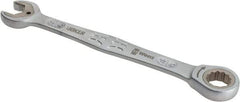 Wera - 9/16" 12 Point Combination Wrench - 7-1/2" OAL, Chrome Molybdenum Steel, Satin Finish - Benchmark Tooling