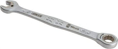 Wera - 7/16" 12 Point Combination Wrench - 6-5/8" OAL, Chrome Molybdenum Steel, Satin Finish - Benchmark Tooling