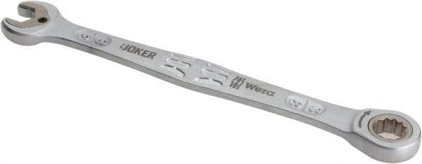 Wera - 3/8" 12 Point Combination Wrench - 6-23/64" OAL, Chrome Molybdenum Steel, Satin Finish - Benchmark Tooling