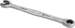 Wera - 8mm 12 Point Combination Wrench - 5-11/16" OAL, Chrome Molybdenum Steel, Satin Finish - Benchmark Tooling