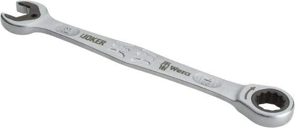 Wera - 13mm 12 Point Combination Wrench - 7" OAL, Chrome Molybdenum Steel, Satin Finish - Benchmark Tooling