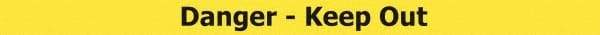 Tensator - 5" High x 90" Long x 2" Wide Barrier Replacement Cassette - Plastic, Black Powder Finish, Yellow, Use with Tensabarrier - Benchmark Tooling