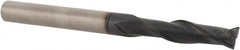 Accupro - 3/16", 3/4" LOC, 3/16" Shank Diam, 2-1/8" OAL, 2 Flute, Solid Carbide Square End Mill - Single End, TiAlN Finish, Spiral Flute, 30° Helix, Centercutting, Right Hand Cut, Right Hand Flute - Benchmark Tooling
