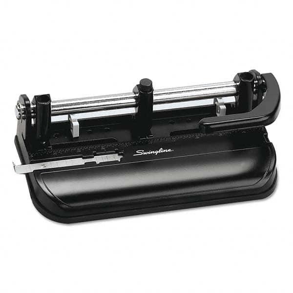 Swingline - Paper Punches Type: 32 Sheet Two-to-Seven Hole Punch Color: Black - Benchmark Tooling