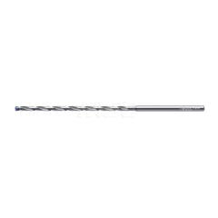 Micro Drill Bit: 0.0945″ Dia, 140 °, Solid Carbide AlTiN Finish, RH Cut, Spiral Flute, Straight-Cylindrical Shank, Series A6789AMP