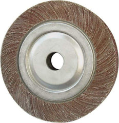 Tru-Maxx - 3-1/2" Diam, 80 Grit Aluminum Oxide Unmounted Flap Wheel - 5/8" Hole, 1" Wide, Coated, Medium Grade, 8,000 Max RPM - Benchmark Tooling