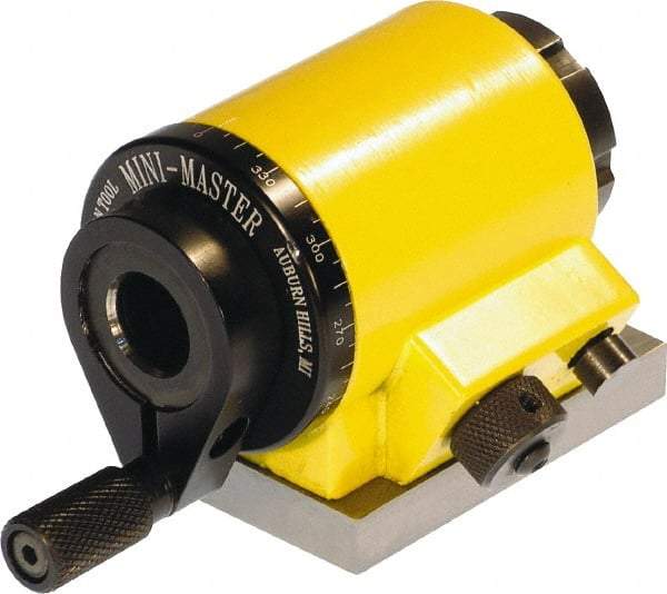 Suburban Tool - ER25 Compatible, 72 Increment, Horizontal Spin Collet Indexer - 1-7/8" High Center, 2-1/4" Wide x 3-3/16" Deep Base, 3" Overall Height, Manual Operation - Benchmark Tooling