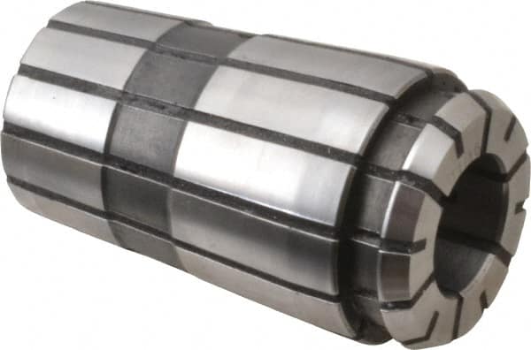 Parlec - TG/PG 100 11/16" Coolant Single Angle Collet - 0.0005" TIR, 2-3/8" OAL, 1.379" Overall Diam - Exact Industrial Supply