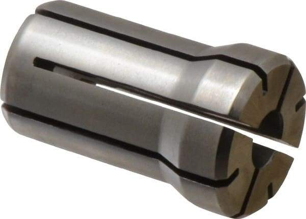 Parlec - 23/64 Inch, 11/32 to 23/64 Inch Collet Capacity, Series DA180 Double Angle Collet - 1.639 Inch Overall Length, 1.025 Inch Overall Diameter - Exact Industrial Supply