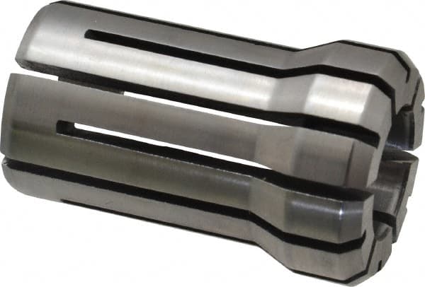 Parlec - 1/16 Inch, 3/64 to 1/16 Inch Collet Capacity, Series DA300 Double Angle Collet - 1 Inch Overall Length, 3/8 Inch Overall Diameter - Exact Industrial Supply