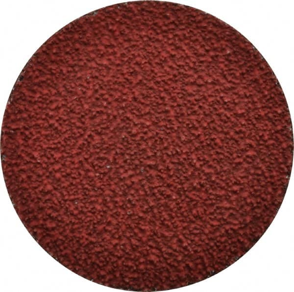 Norton - 3" Disc Diam, 36 Grit, Ceramic Alumina Quick Change Disc - Type R Attaching System, Coated, Red, Very Coarse Grade, 20,000 RPM, R981 Series - Benchmark Tooling