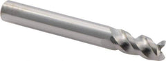 Iscar - 0.313", 3 Flute, Single End, Solid Carbide, 0.008" Corner Radius End Mill - 2-1/2" OAL, 45° Helix, Right Hand Flute, 5/8" LOC, Right Hand Cut - Benchmark Tooling