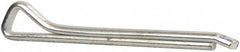 Made in USA - 1/4" Diam x 2-1/2" Long Hammerlock Cotter Pin - Grade 2, Zinc-Plated, Steel - Benchmark Tooling