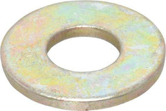 Value Collection - 5/16" Screw, Grade SAE 1035-1050 Alloy Steel USS Flat Washer - 0.37" ID x 0.905" OD, 0.104" Thick, Zinc Yellow Dichromate Finish - Benchmark Tooling